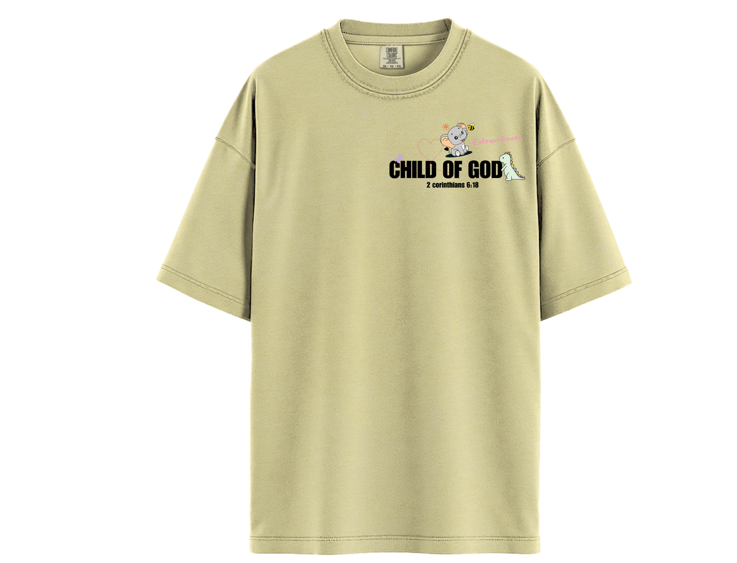 Child of God Comfort Colors- Banana (Pastel Affirmation Design)