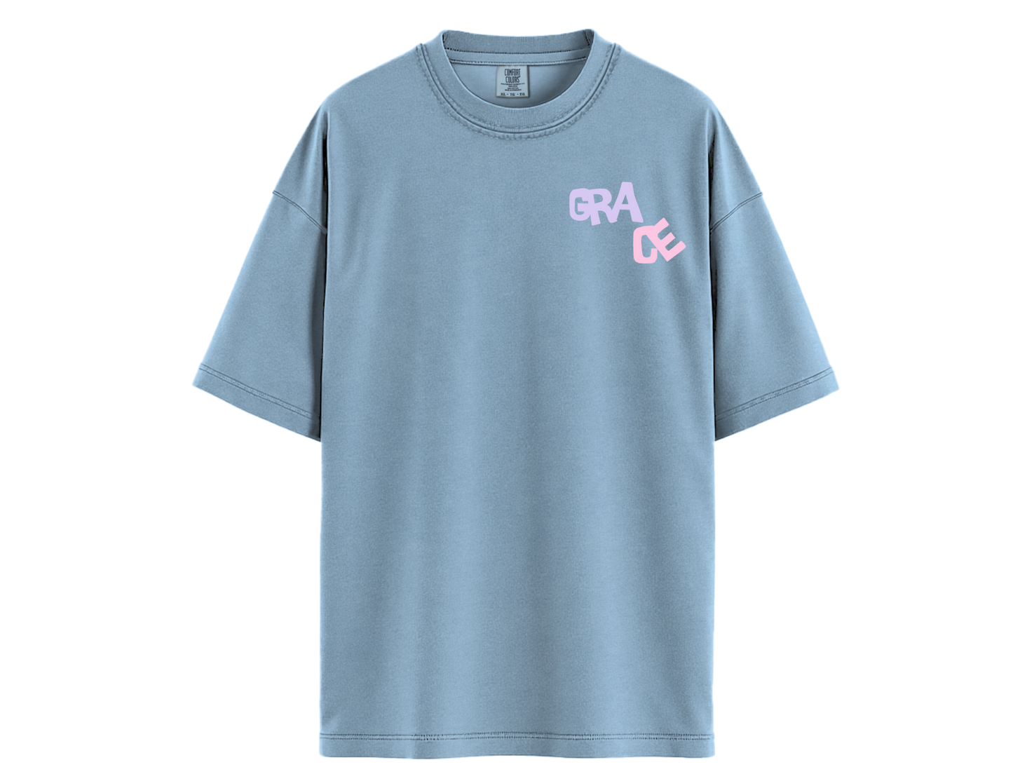 Saved By Grace  Comfort Color – Chambray + Pastels Design